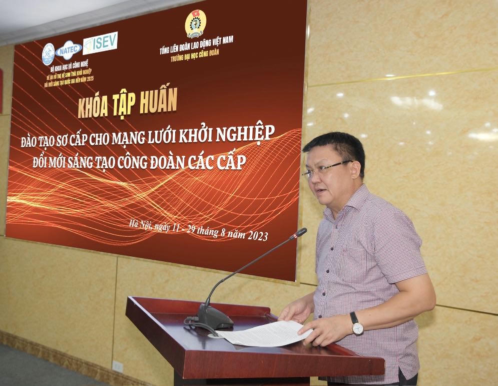 Khóa đào tạo sơ cấp cho Mạng lưới khởi nghiệp đổi mới sáng tạo công đoàn các cấp
