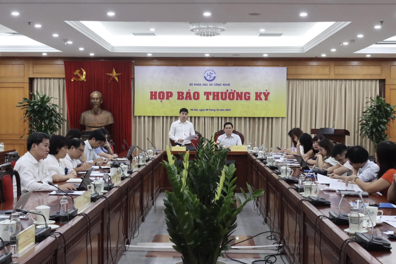 Họp báo thường kỳ Quý III/2023 Bộ Khoa học và Công nghệ