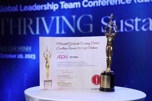 AEON Việt Nam được vinh danh tại 'Giải thưởng văn hóa khai vấn xuất sắc Marshall Goldsmith 2023'