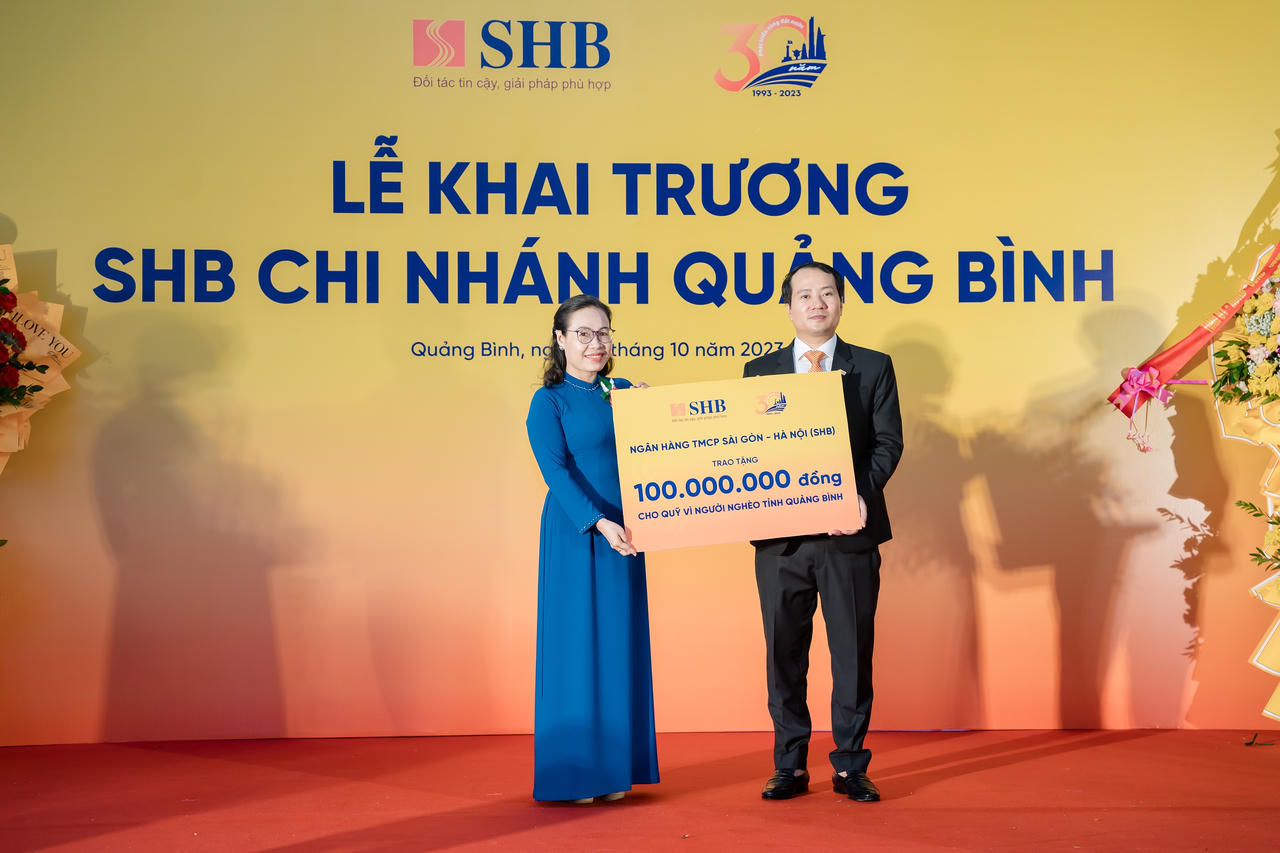 Tăng cường phát triển mạng lưới, SHB khai trương chi nhánh tại Quảng Bình