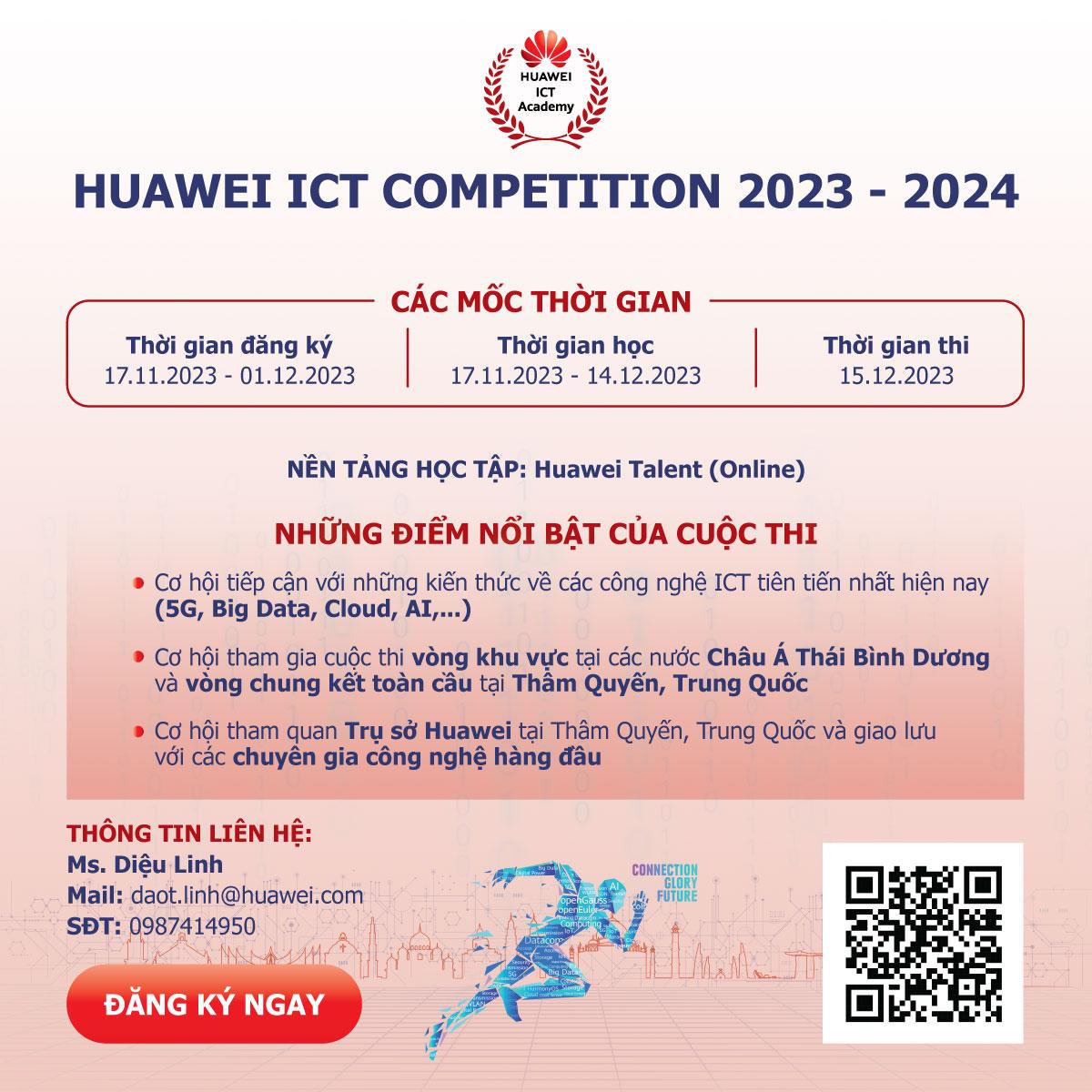 Huawei Việt Nam khởi động cuộc thi ICT Competition 2023 - 2024