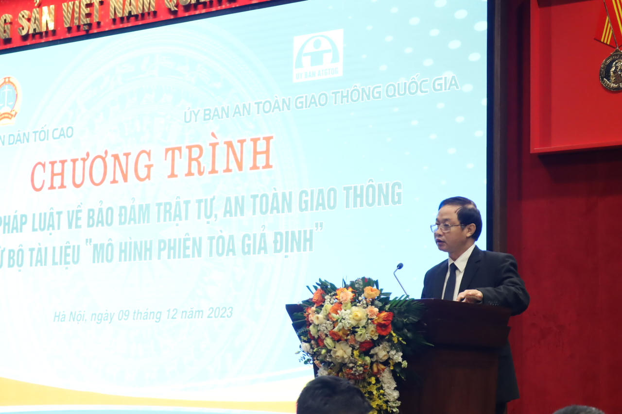 Góp phần bảo đảm an toàn giao thông từ “Mô hình phiên tòa giả định”