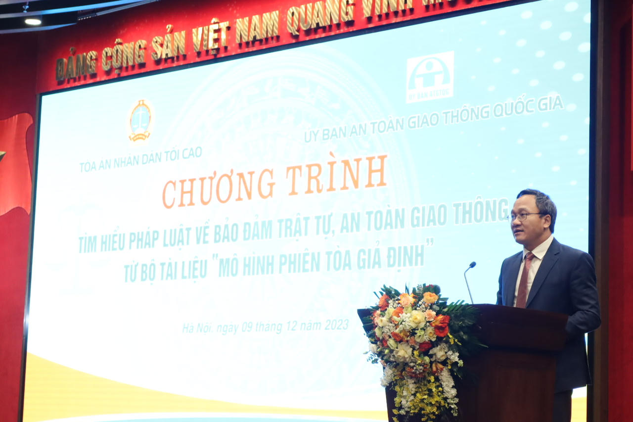 Góp phần bảo đảm an toàn giao thông từ “Mô hình phiên tòa giả định”