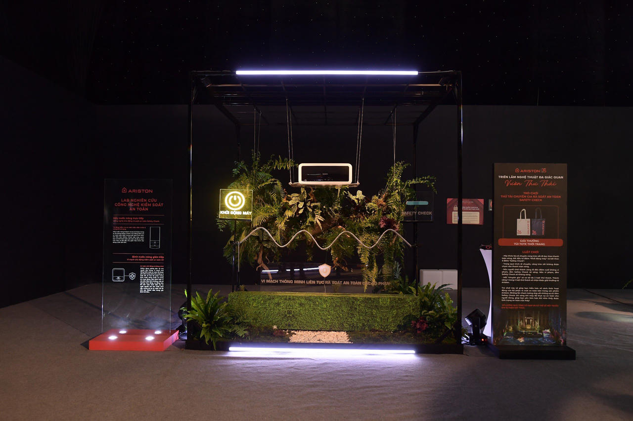 Ariston tổ chức triển lãm nghệ thuật đa giác quan Vườn Thư Thái