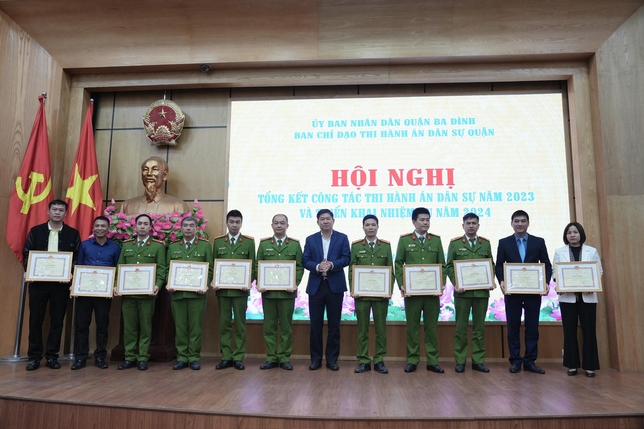 Ban Chỉ đạo Thi hành án dân sự quận Ba Đình triển khai nhiệm vụ năm 2024