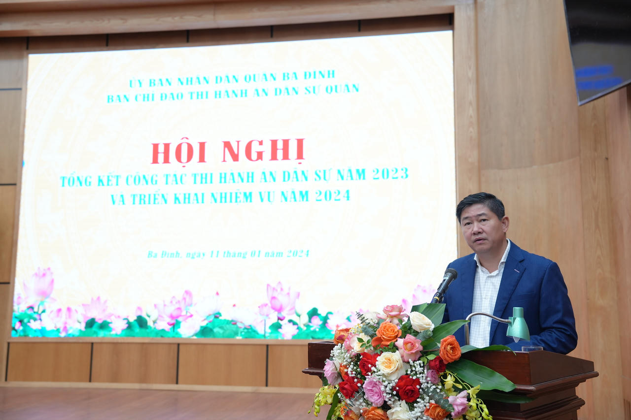 Ban Chỉ đạo Thi hành án dân sự quận Ba Đình triển khai nhiệm vụ năm 2024