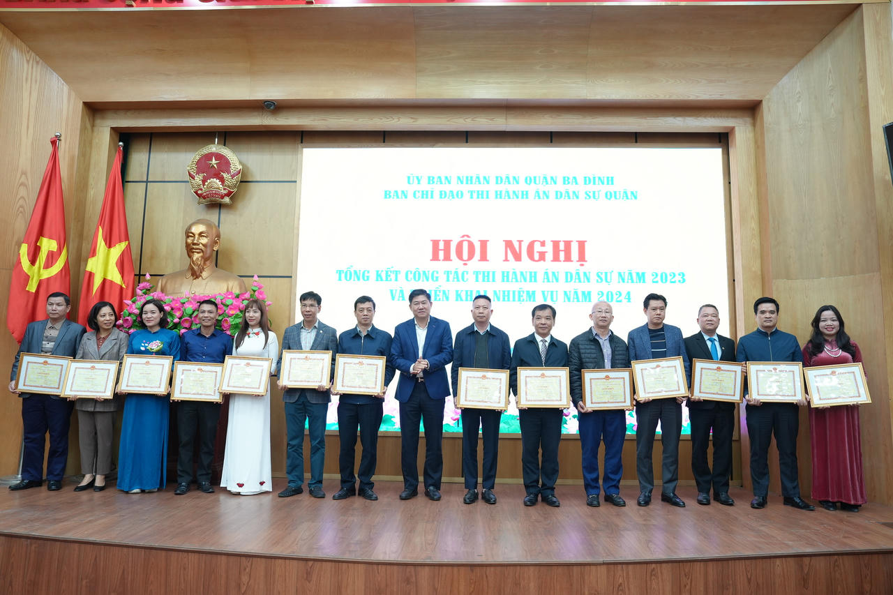 Ban Chỉ đạo Thi hành án dân sự quận Ba Đình triển khai nhiệm vụ năm 2024