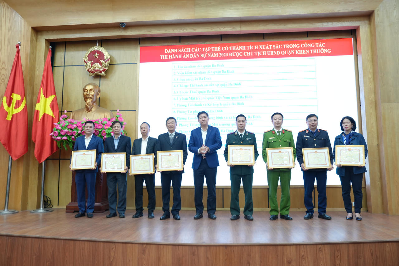 Ban Chỉ đạo Thi hành án dân sự quận Ba Đình triển khai nhiệm vụ năm 2024