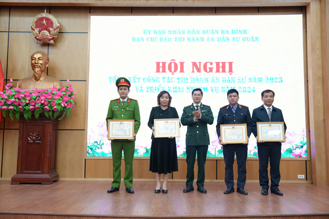 Ban Chỉ đạo Thi hành án dân sự quận Ba Đình triển khai nhiệm vụ năm 2024