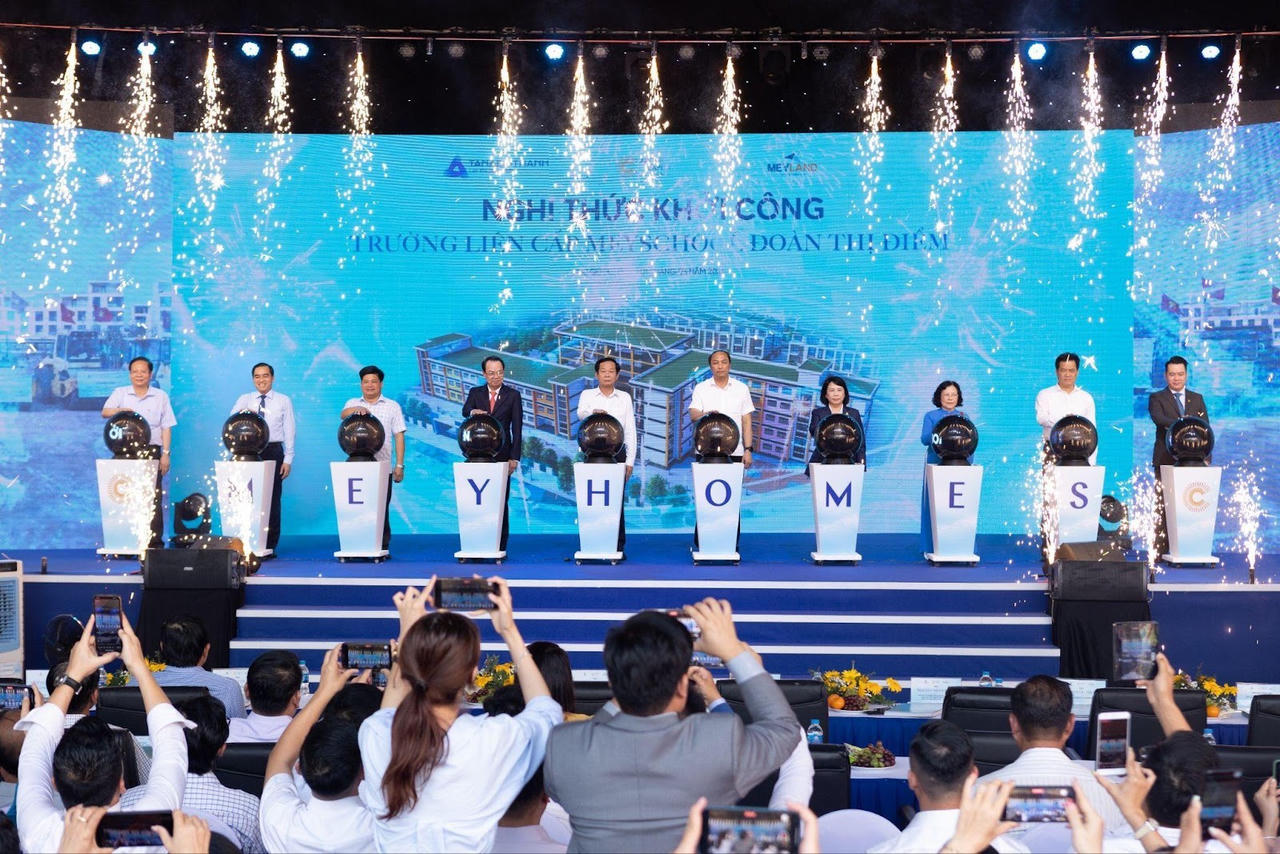 Khởi công trường liên cấp MeySchool Đoàn Thị Điểm tại Meyhomes Capital Phú Quốc