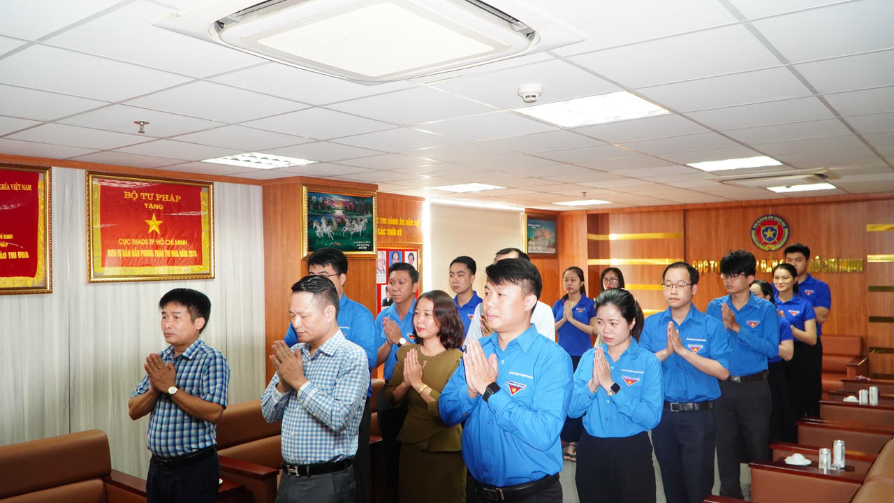 Bí thư Đảng uỷ Cục THADS TP. Hồ Chí Minh Nguyễn Văn Hoà gặp mặt đoàn viên thanh niên, công chức trẻ