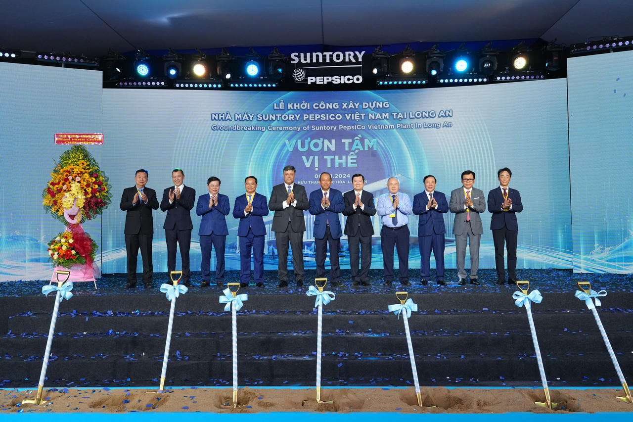 Suntory PepsiCo Việt Nam khởi công xây dựng nhà máy thứ 6 tại Long An