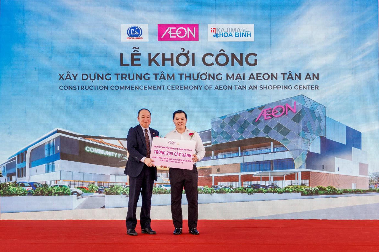 Khởi công trung tâm thương mại AEON đầu tiên tại khu vực Đồng bằng sông Cửu Long – AEON Tân An