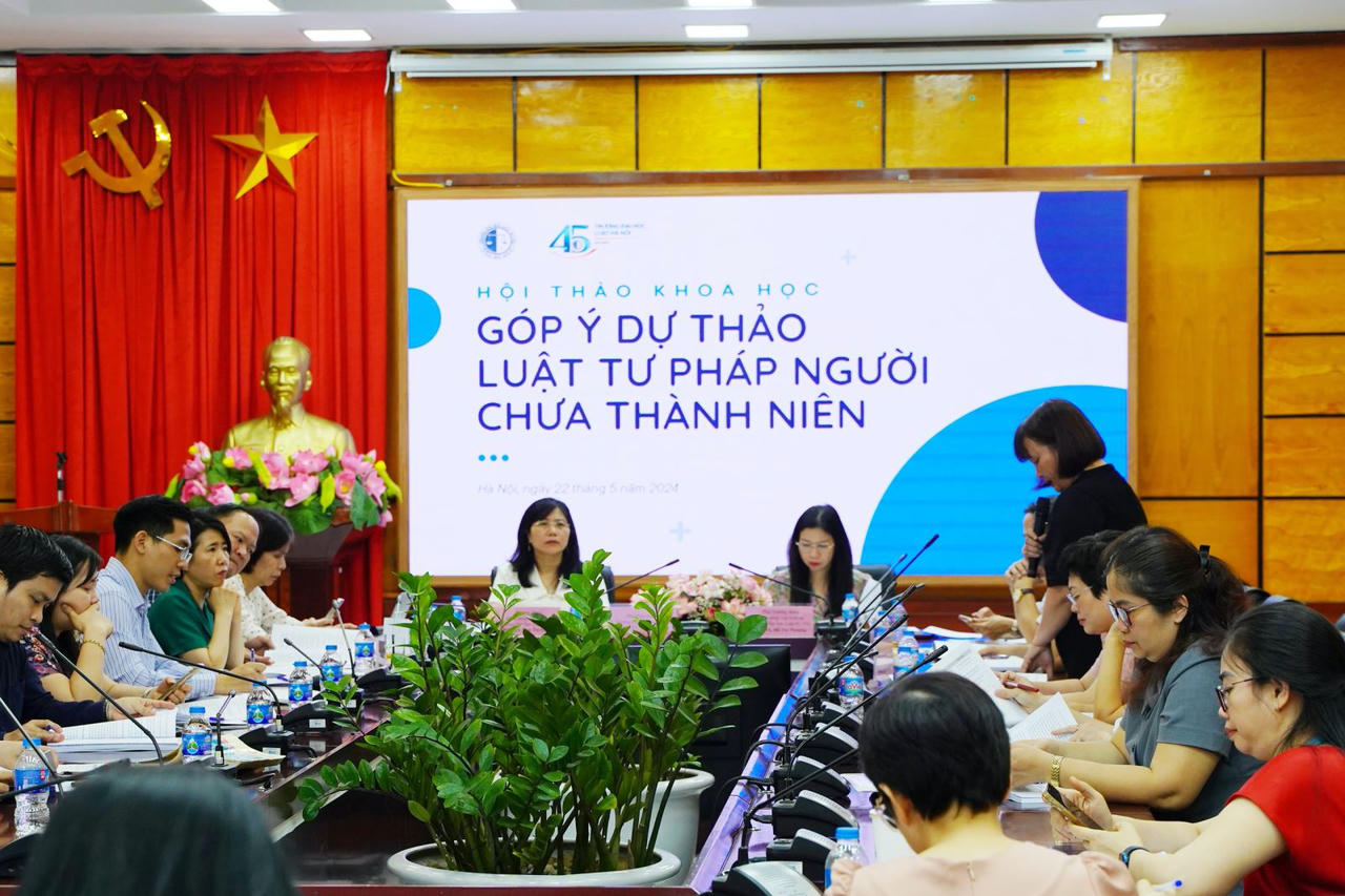 Hội thảo khoa học "Góp ý dự thảo Luật Tư pháp người chưa thành niên"