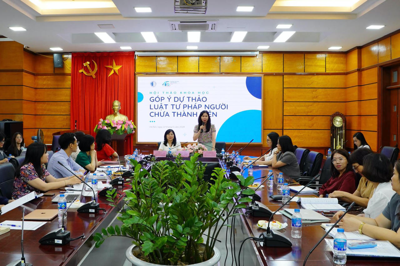 Hội thảo khoa học "Góp ý dự thảo Luật Tư pháp người chưa thành niên"