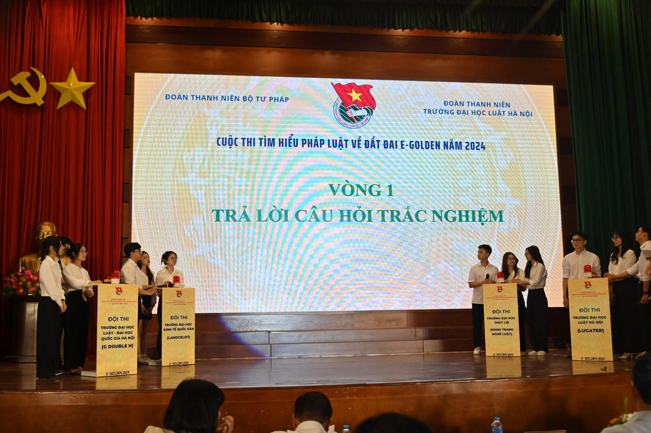Trường Đại học Luật Hà Nội giành giải nhất Cuộc thi tìm hiểu pháp luật Đất đai năm 2024