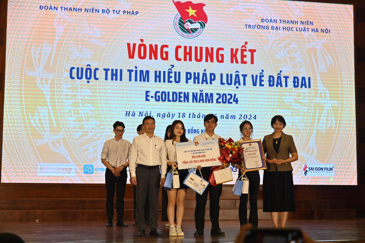 Trường Đại học Luật Hà Nội giành giải nhất Cuộc thi tìm hiểu pháp luật Đất đai năm 2024