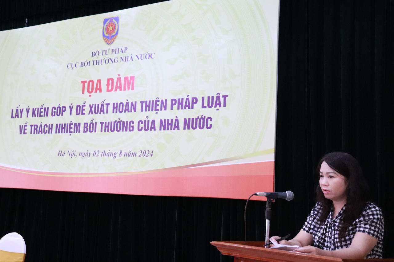 Tọa đàm góp ý đề xuất hoàn thiện chính sách, pháp luật về trách nhiệm bồi thường của Nhà nước