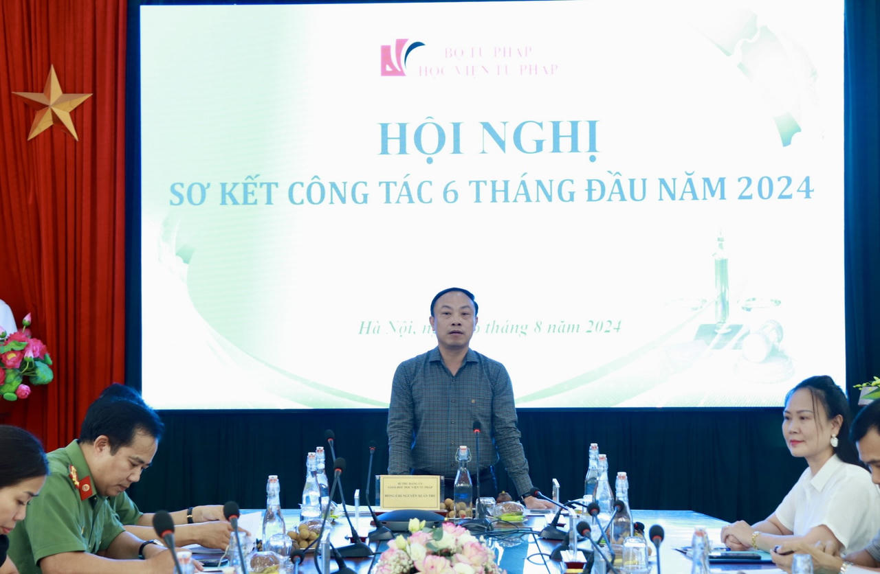 Học viện Tư pháp Sơ kết công tác 6 tháng đầu năm 2024