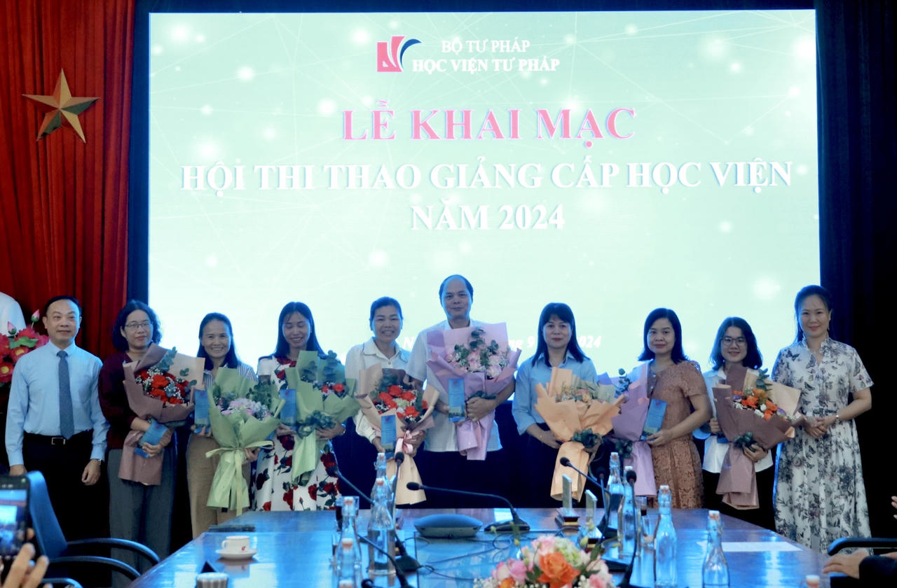 Học viện Tư pháp: Khai mạc Hội thi thao giảng cấp Học viện năm 2024