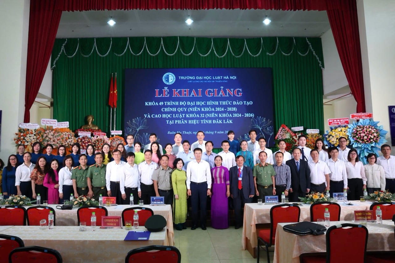 Phân hiệu Trường Đại học Luật Hà Nội tại tỉnh Đắk Lắk khai giảng Khóa 49 trình độ đại học và Cao học luật Khóa 32