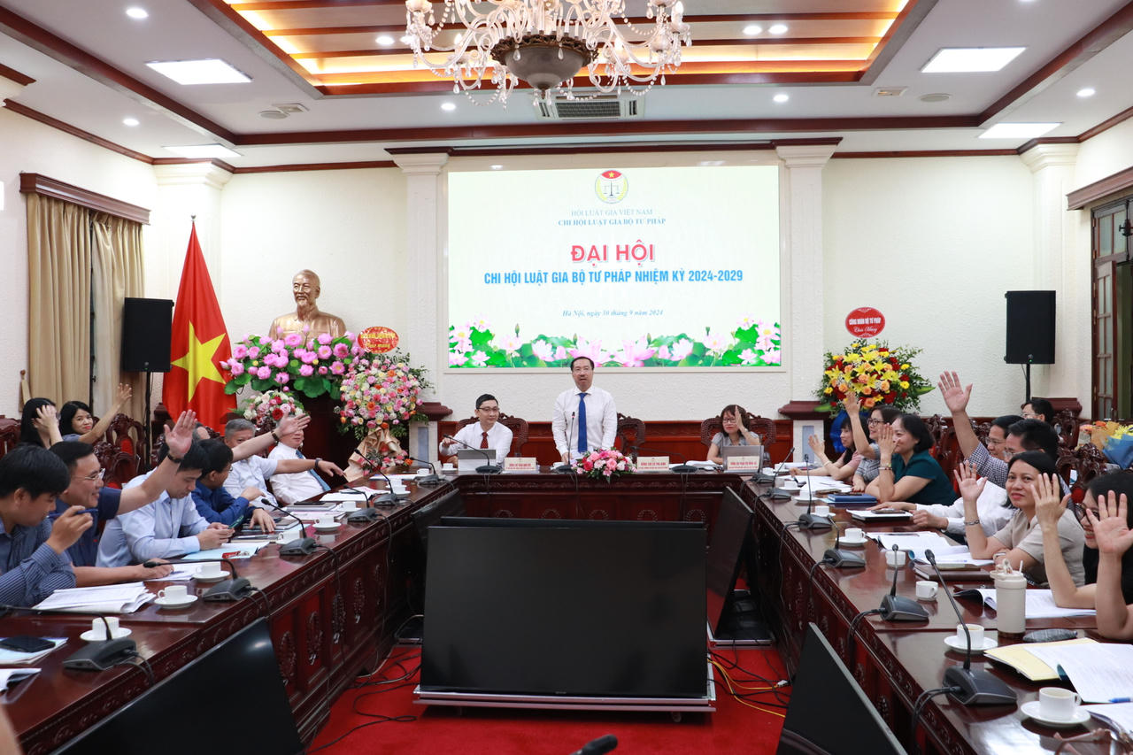 Đại hội Chi hội Luật gia Bộ Tư pháp nhiệm kỳ 2024-2029