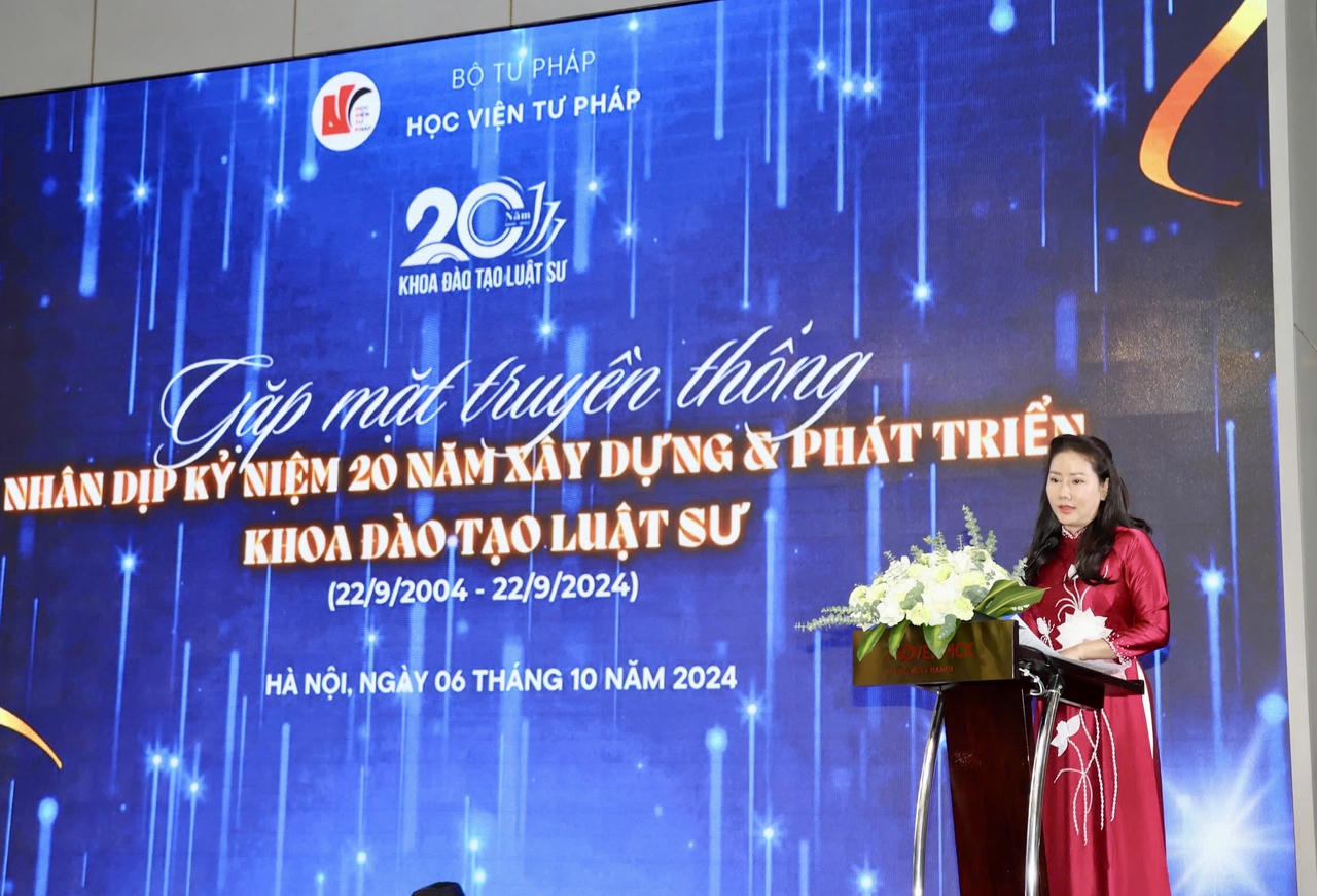 Học viện Tư pháp: Kỷ niệm 20 năm xây dựng và phát triển Khoa Đào tạo Luật sư