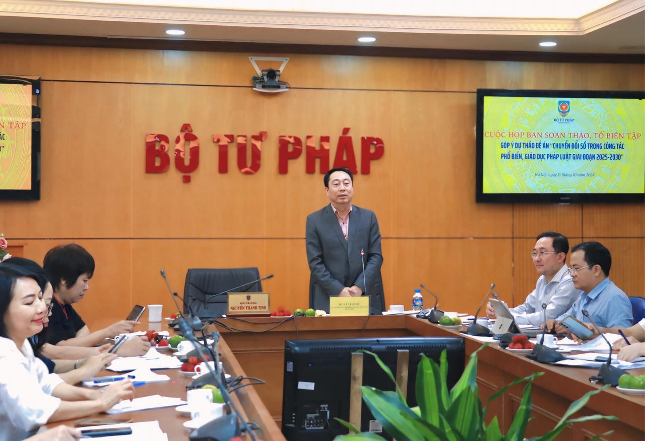 Tiếp tục hoàn thiện Đề án Chuyển đổi số trong công tác phổ biến, giáo dục pháp luật