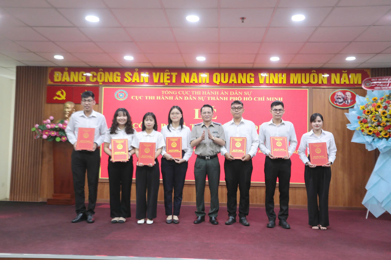 Cục THADS TP. Hồ Chí Minh: Công bố và trao quyết định tuyển dụng công chức năm 2024