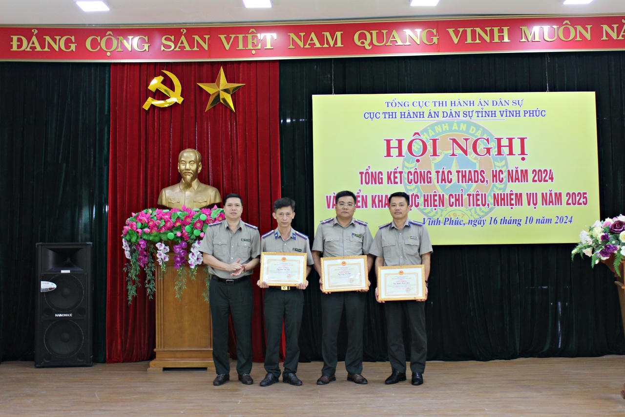 Vĩnh Phúc tổng kết công tác Thi hành án dân sự năm 2024