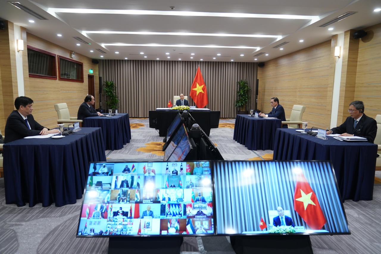 Thủ tướng Nguyễn Xuân Phúc dự Hội nghị cấp cao trực tuyến Phong trào Không liên kết