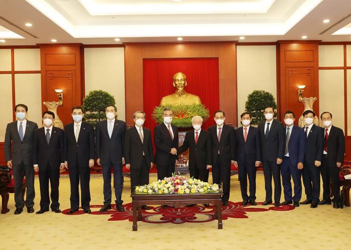 Tổng Bí thư Nguyễn Phú Trọng tiếp Ủy viên Quốc vụ, Bộ trưởng Ngoại giao Trung Quốc