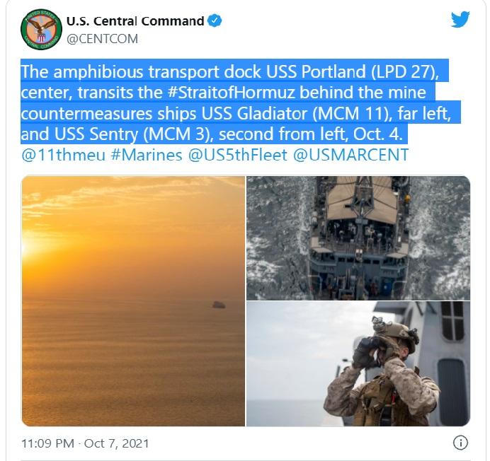 Thực hư thông tin "tàu Iran săn đuổi tàu Mỹ" trên Vịnh Ba Tư