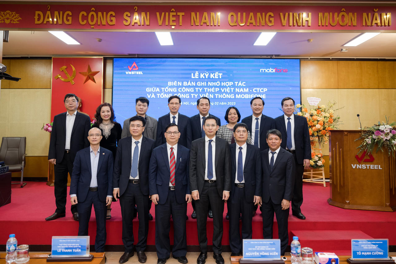 MobiFone và Tổng công ty Thép Việt Nam ký kết thỏa thuận hợp tác Chuyển đổi số toàn diện