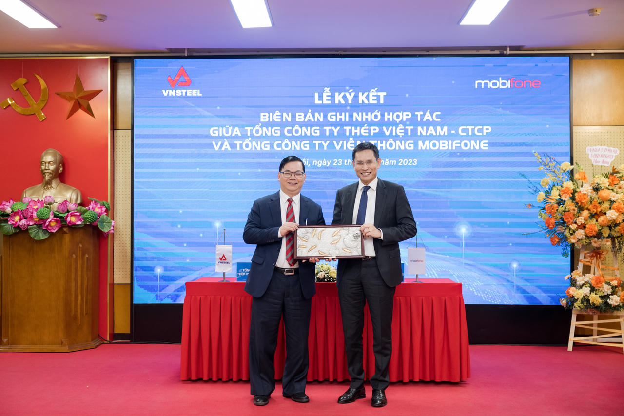 MobiFone và Tổng công ty Thép Việt Nam ký kết thỏa thuận hợp tác Chuyển đổi số toàn diện