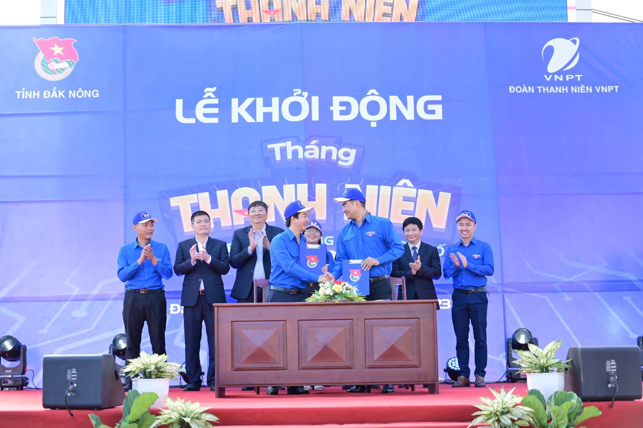 Đoàn thanh niên VNPT phối hợp với Tỉnh Đoàn Đăk Nông tổ chức lễ khởi động Tháng Thanh niên năm 2023