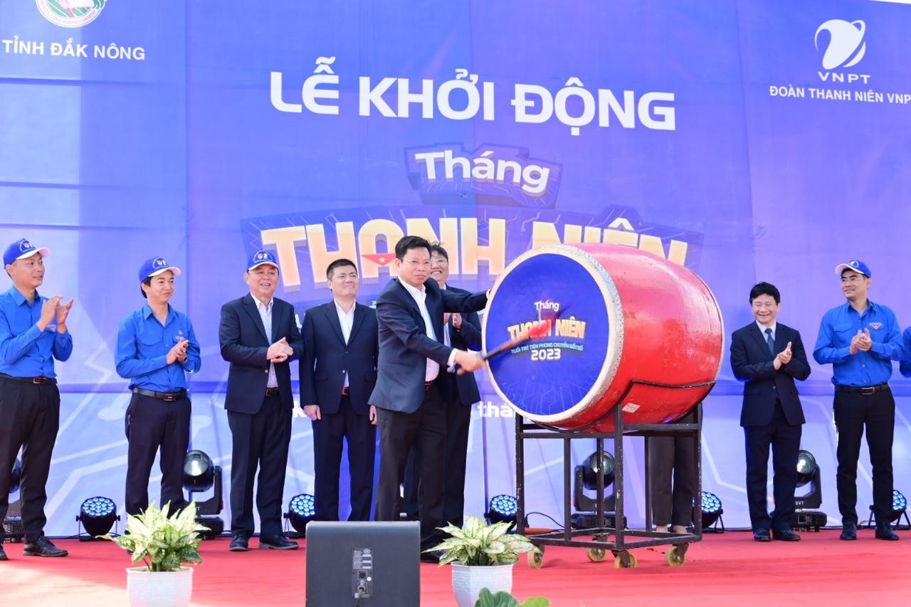 Đoàn thanh niên VNPT phối hợp với Tỉnh Đoàn Đăk Nông tổ chức lễ khởi động Tháng Thanh niên năm 2023