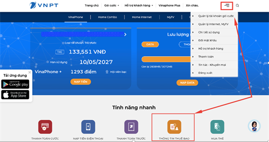 VinaPhone hướng dẫn chuẩn hóa thông tin thuê bao với Cơ sở dữ liệu Quốc Gia về Dân cư