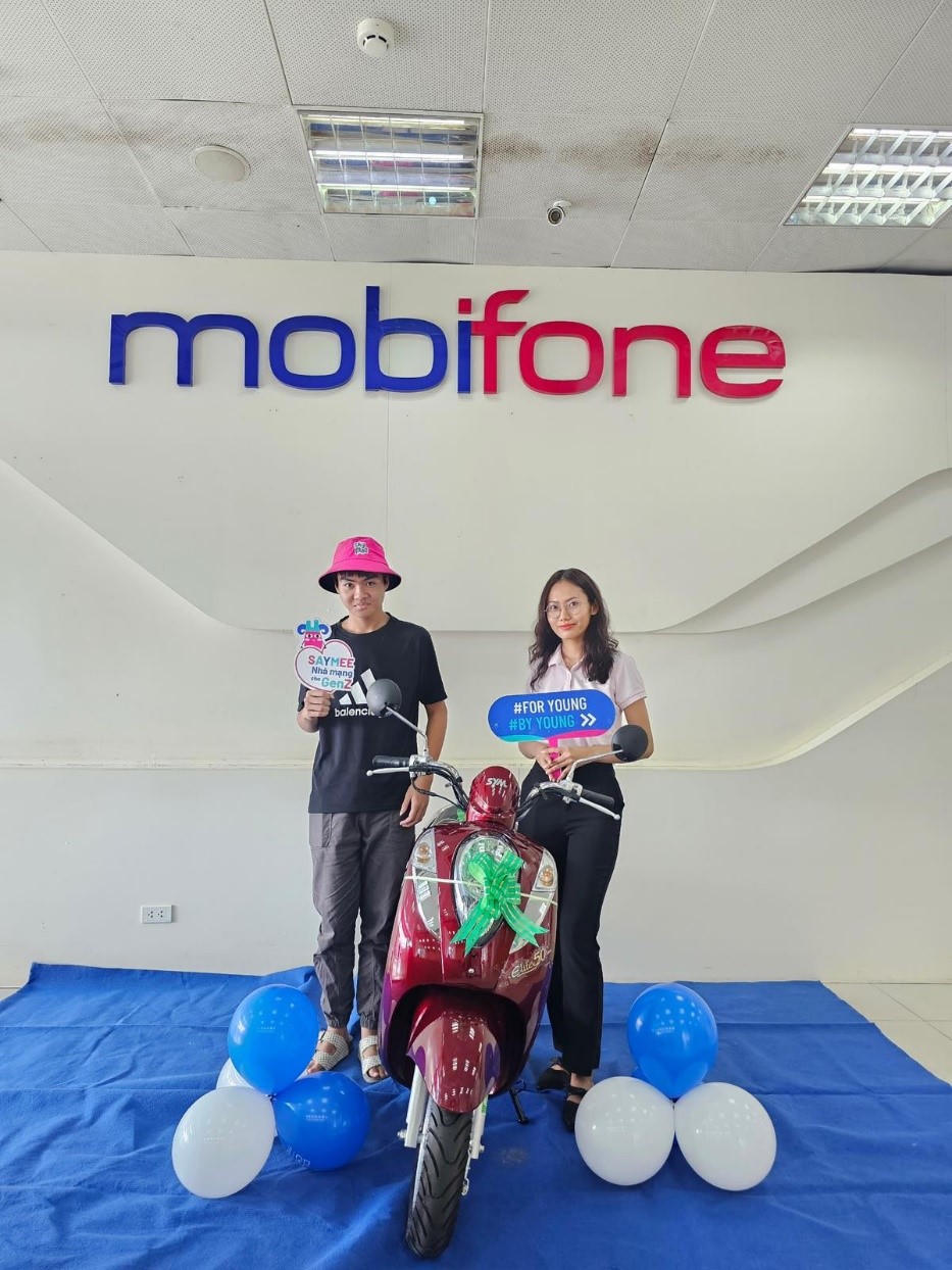 Nhà mạng Saymee trao thưởng 10 chiếc xe máy tay ga SYM Elite đến với khách hàng gen Z tại các tỉnh miền Tây