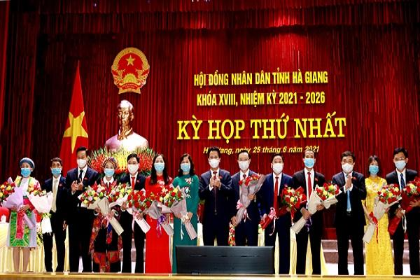 Bầu lãnh đạo HĐND, UBND tỉnh Hà Giang nhiệm kỳ 2021-2026