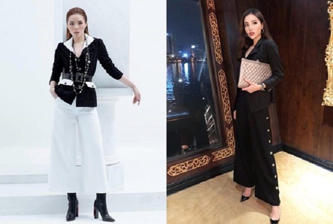 Kỳ Duyên, Minh Hằng lăng xê mốt quần ống rộng