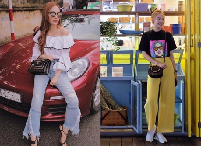 Kỳ Duyên, Minh Hằng lăng xê mốt quần ống rộng