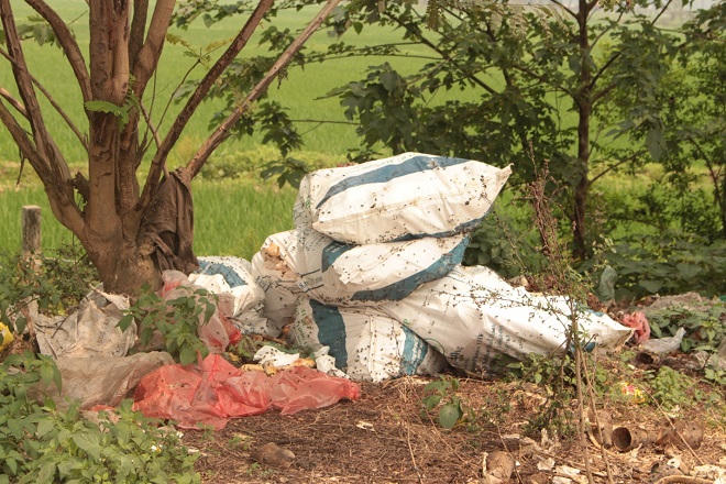 Gai người trên con đường nồng nặc mùi xương trâu bò thối ở Hà Nội