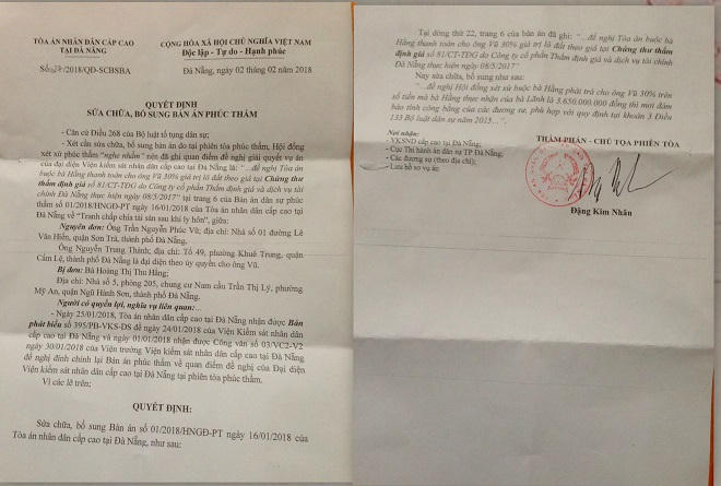 Vụ việc gây bức xúc ở Đà Nẵng: Tòa “nghe nhầm”, Sở Tài Nguyên “vô tư” cấp sổ đỏ đất đang tranh chấp