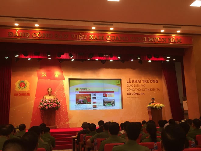 Bộ Công an khai trương giao diện mới Cổng thông tin điện tử 