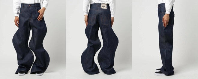 Quần jeans dáng lượn sóng khó mặc có giá hơn 20 triệu đồng