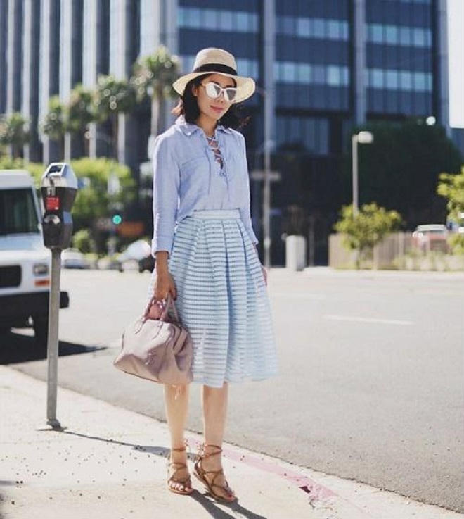 3 cách chọn váy midi cực chuẩn cho các nàng "nấm lùn"