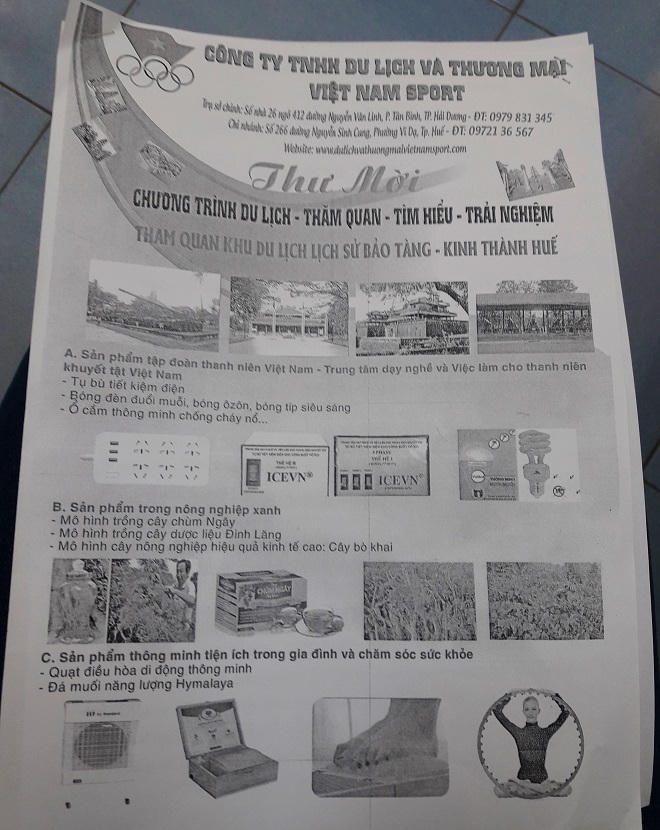 Dùng 'tour 0 đồng' Cty TNHH Du lịch và Thương mại Việt Nam Sport nhẫn tâm lừa hàng loạt cựu chiến binh  