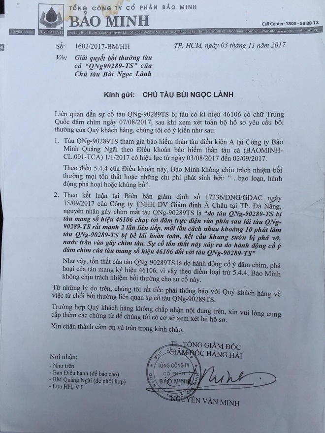 Bảo hiểm tàu cá: Dễ mua, khó đòi