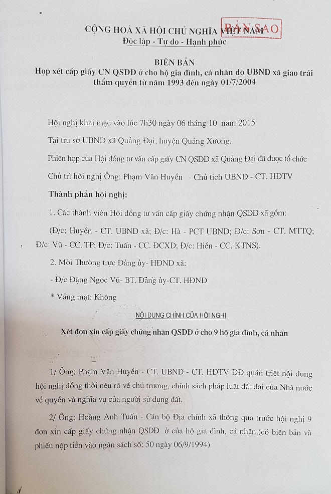 Thanh Hóa: Khu đất của những người cùng khổ bị  cán bộ xã “phù phép” xâu xé 